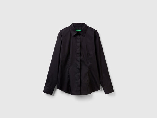 Stretch cotton blend shirt
