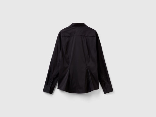 Stretch cotton blend shirt